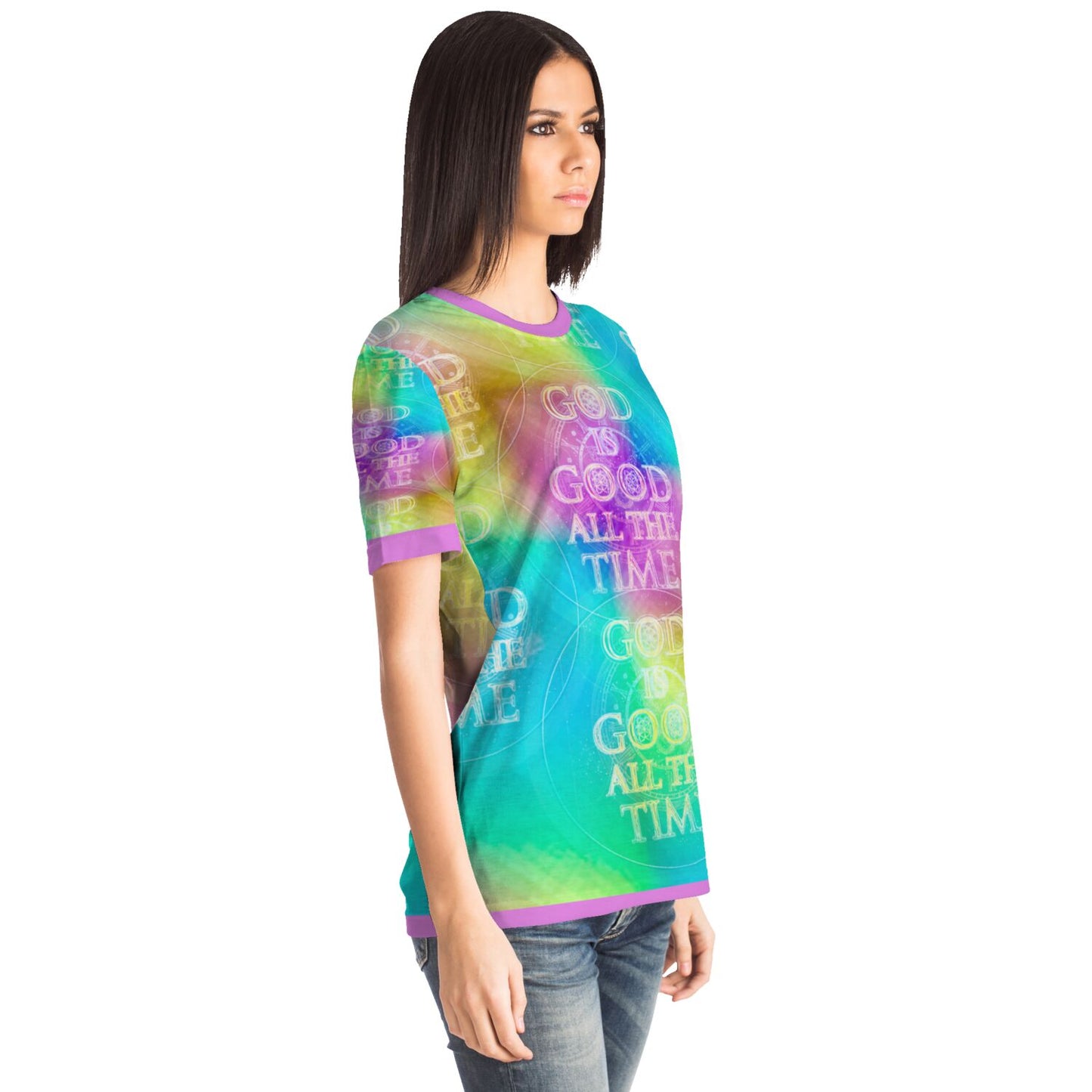 Chroma-Shift Art-to-Wear: God is Good All The Time 01-02 Women's T-shirt