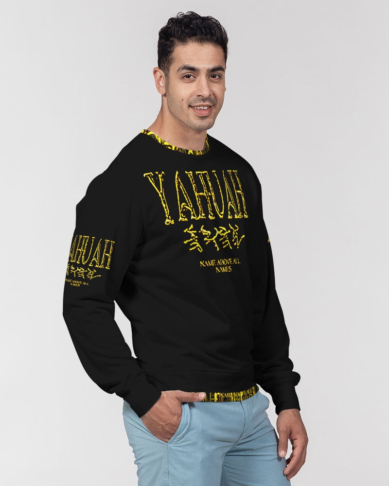 Yahuah-Name Above All Names 01-02 Men's Designer French Terry Sweatshirt