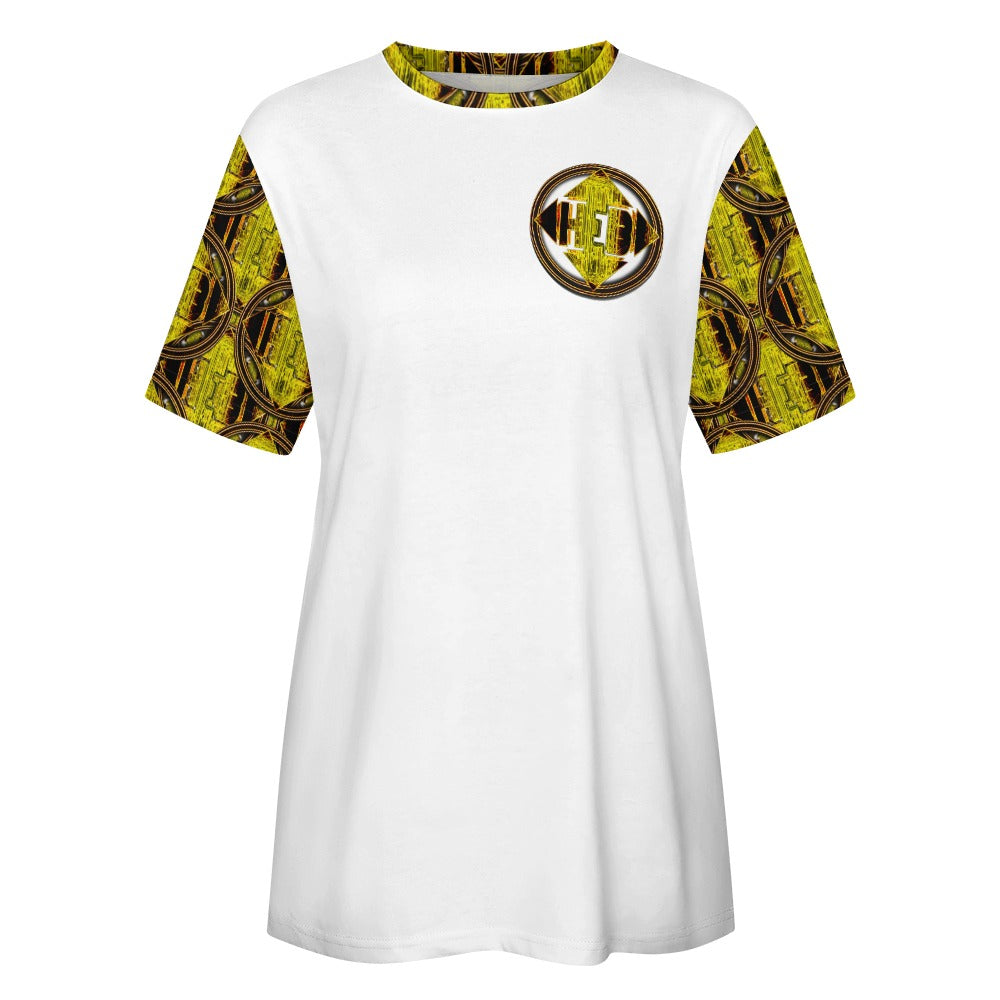 Hebrew World 02-01 Ladies Designer Cotton T-shirt (5 colors)