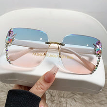 Load image into Gallery viewer, Oversize Diamond Anti UV Sunglasses (7 colors)
