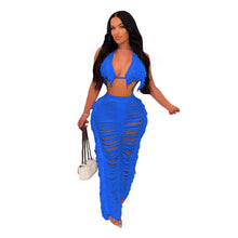 Load image into Gallery viewer, Solid Fringed Pants and Bikini Top Two Piece Set (10 colors)