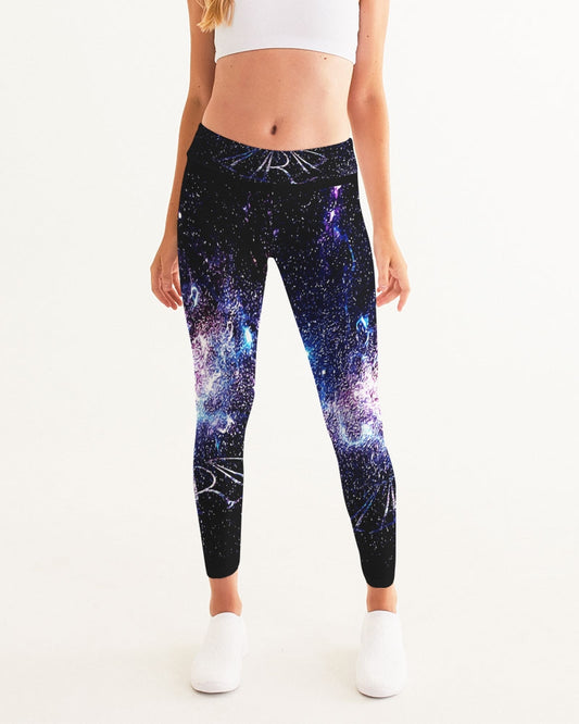 Galaxy Prints 01 Designer Mid Rise Yoga Pants