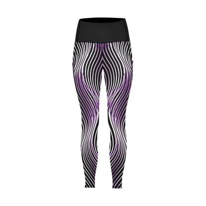 Orot (The Lights) Series: OR ARGAMAN | Royal Light (Purple) High Rise Leggings with Pockets