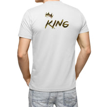 Cargar imagen en el visor de la galería, KING 01-01 Men&#39;s Designer Pima Ultra Cotton T‑shirt (White/Black)