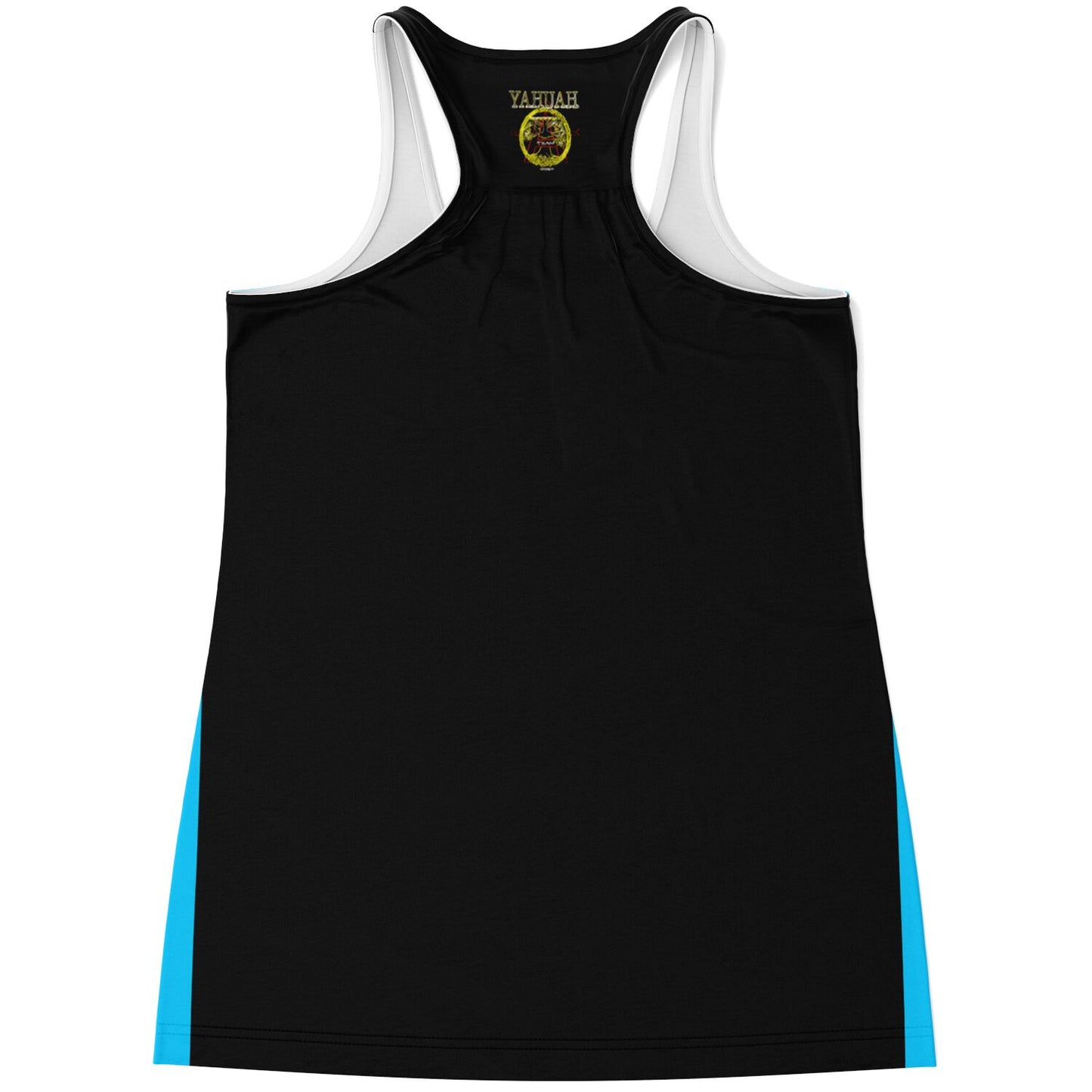 A-Team 01 Blue Ladies Designer Flowy Racerback Tank Top