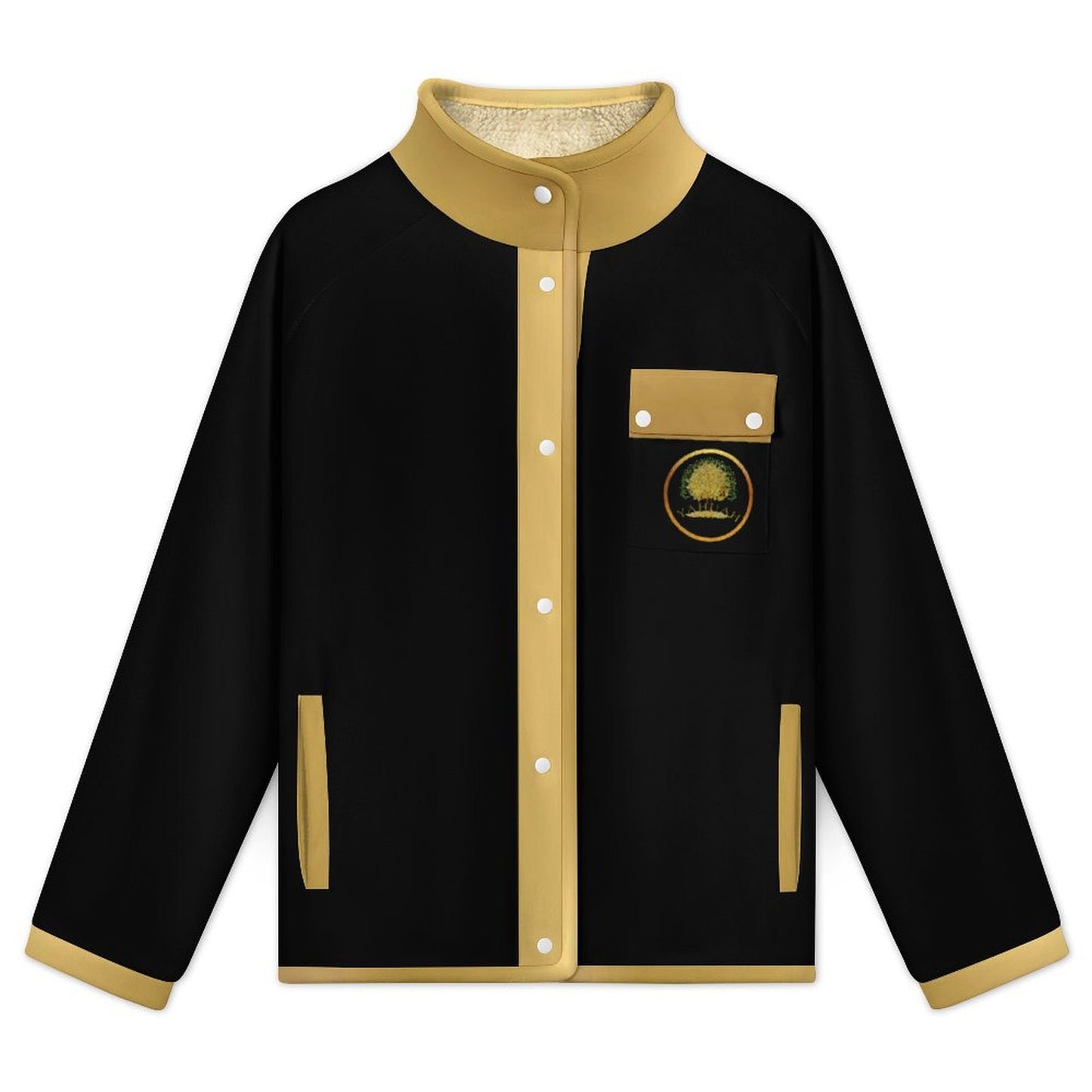 Yahuah-Tree of Life 03-01 Ladies Designer Stand Collar Fleece Jacket