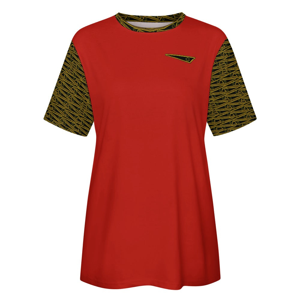 Flag of David, The Ladies Designer Cotton T-shirt (7 colors)