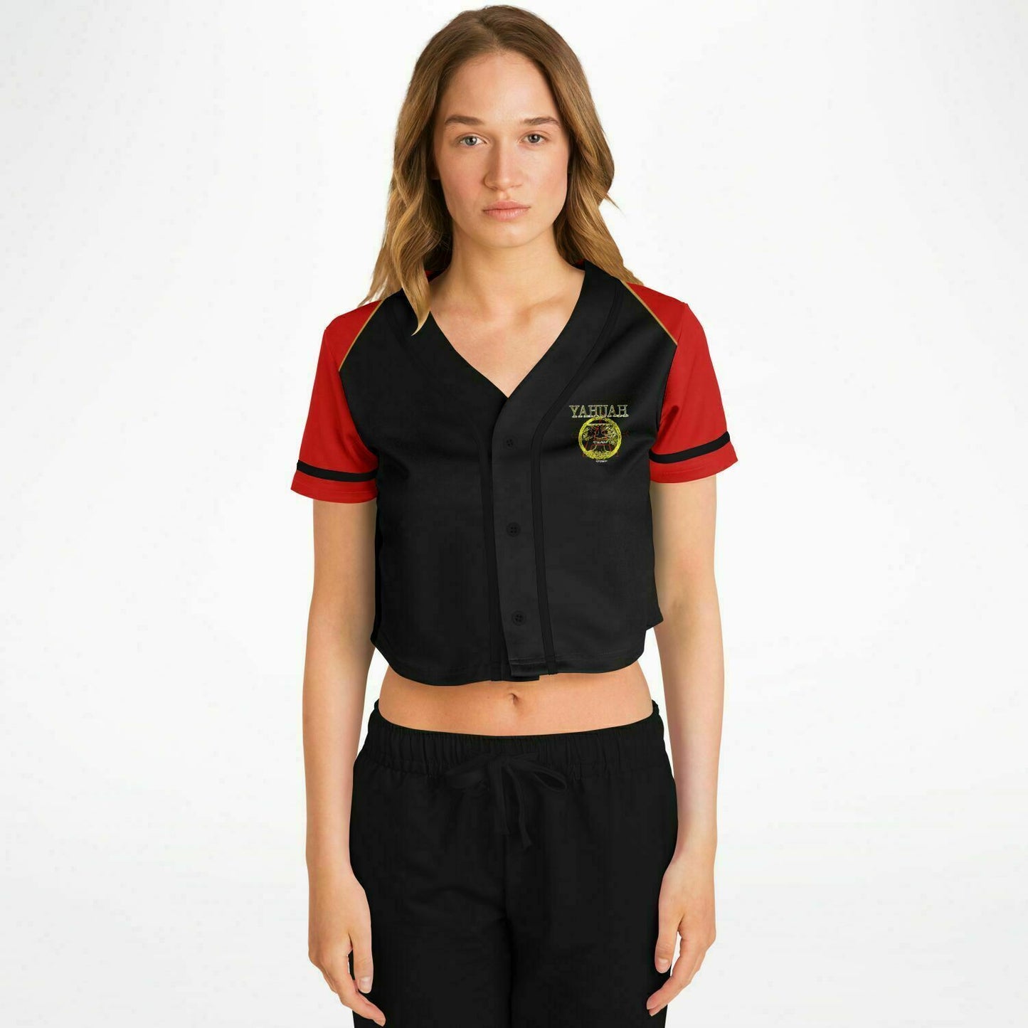 A-Team 01 Red Designer Cropped Baseball Jersey