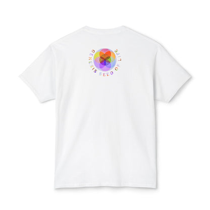 Sacred Geometry: Genesis Seed of Life 01-01 Designer Fruit of the Loom Unisex HD Cotton T-shirt