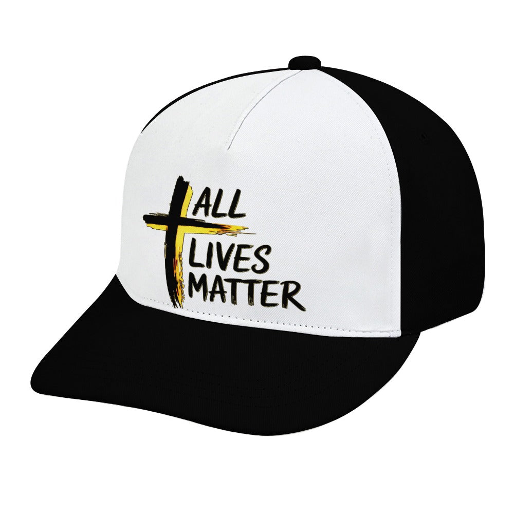 Outspoken Designs 04-01 "All Lives Matter" Designer Curved Brim Baseball Cap (8 colors)