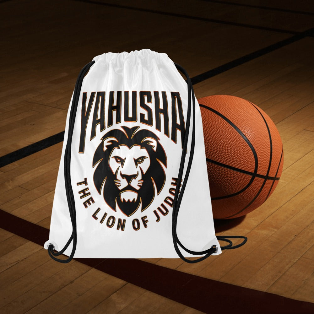 Yahusha-The Lion of Judah 02-01 Designer Drawstring Bag, Large
