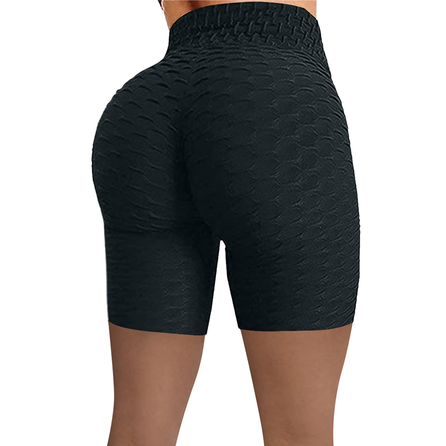 Knit High Waist Hip Tight Fitness Shorts (8 colors)