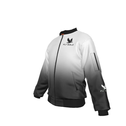 "Fly Solo" Night/Day | Men's Bomber Jacket with Sleeve Pocket