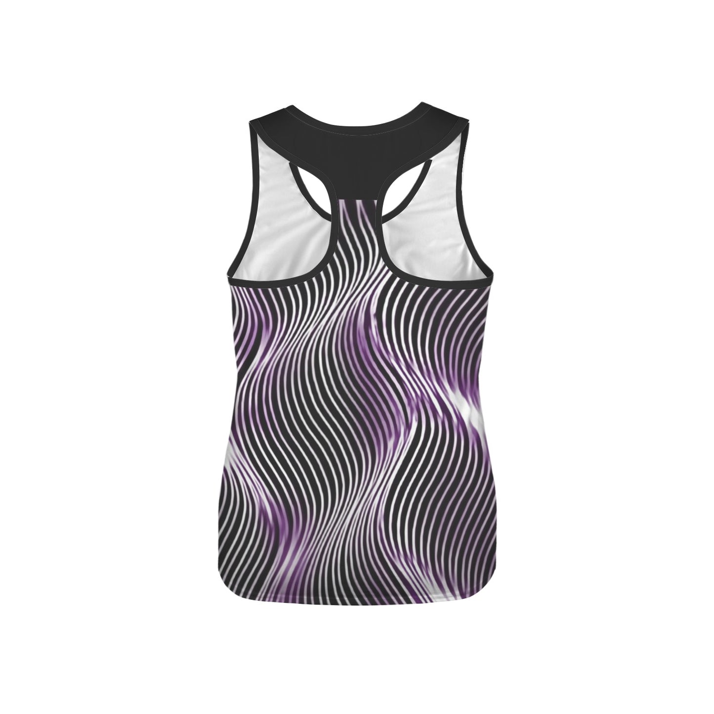 TRP Twisted Patterns 04: Weaved Metal Waves 01-01 Ladies Designer Racerback Tank Top