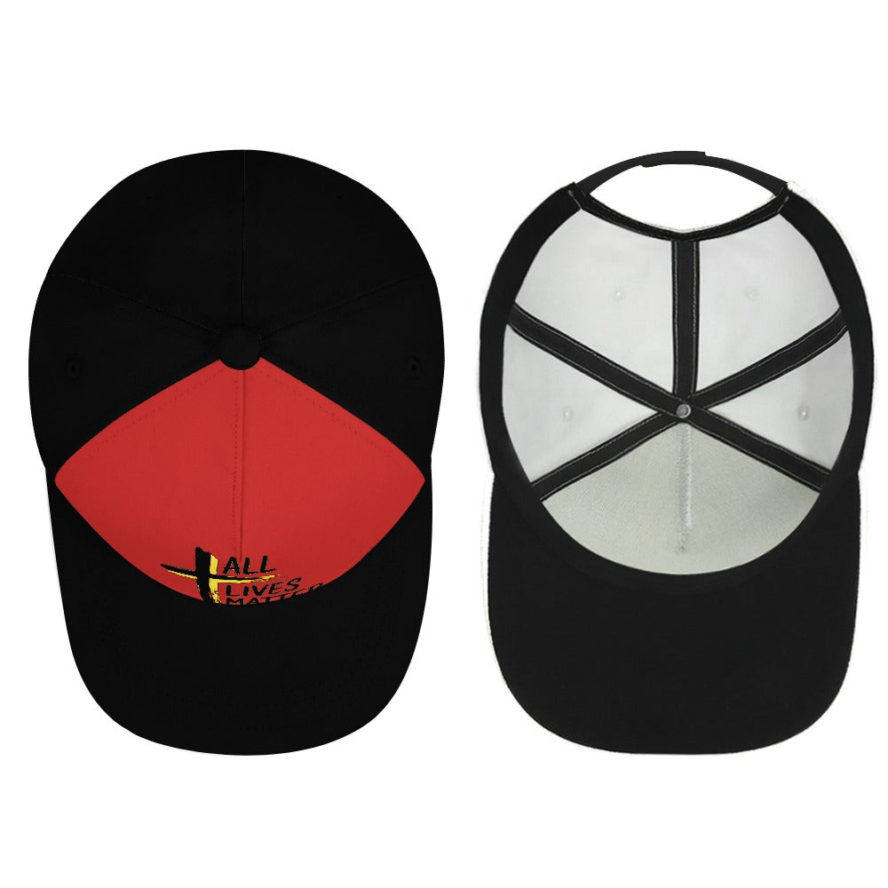 Outspoken Designs 04-01 "All Lives Matter" Designer Curved Brim Baseball Cap (8 colors)