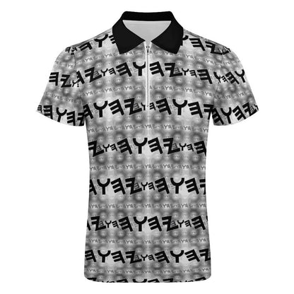 The Paleo-Phalanx Series (01-02): Seal of Storm | Men's Zip Placket Slim Fit Polo