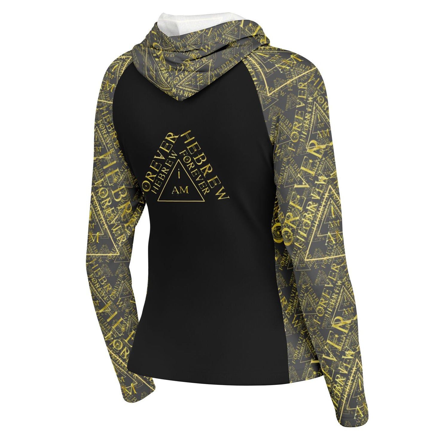 I AM HEBREW 03-01 Ladies Designer Lightweight Raglan Hoodie