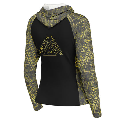 I AM HEBREW 03-01 Ladies Designer Lightweight Raglan Hoodie