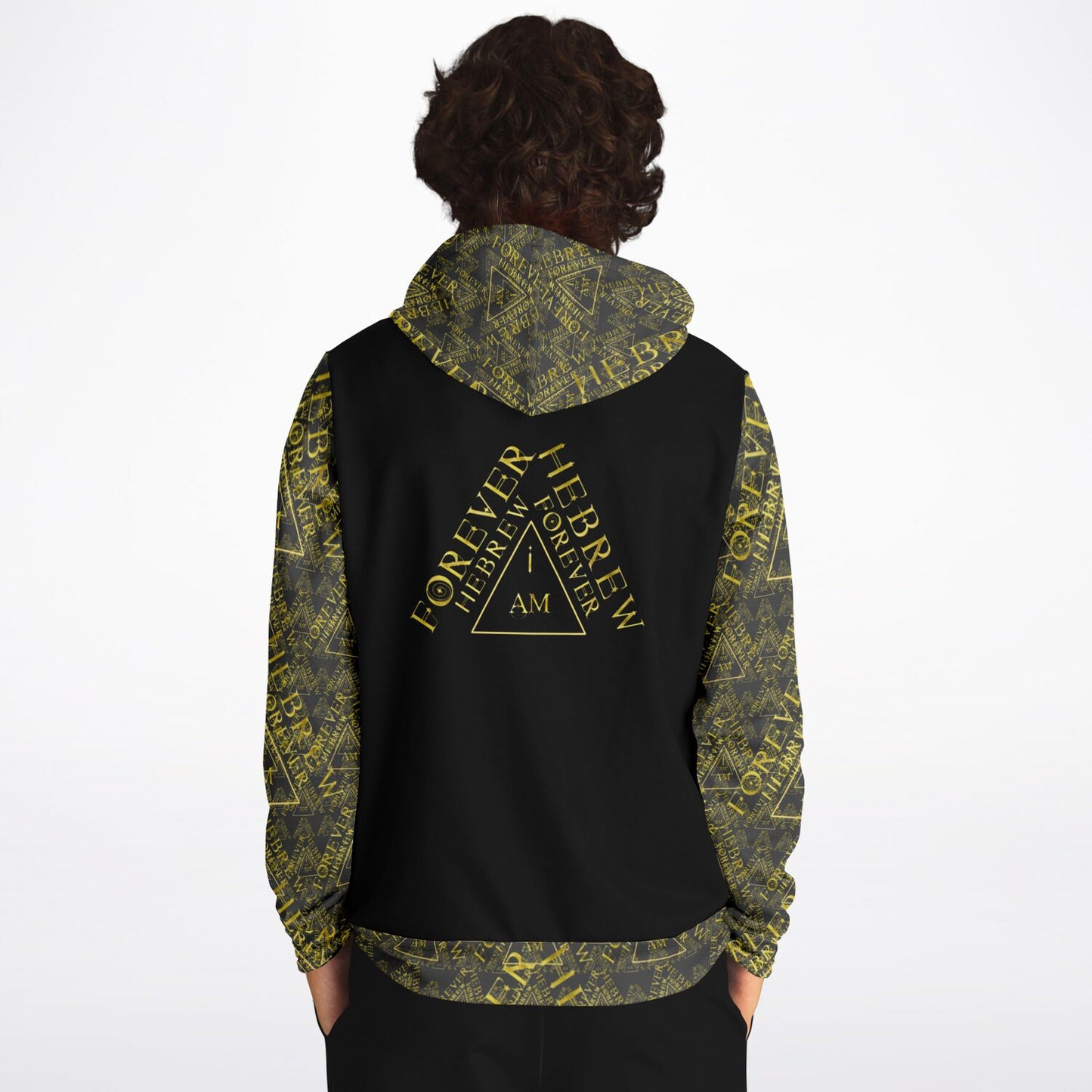 I AM HEBREW 03-01 Designer Triblend Fleece Lined Unisex Hoodie