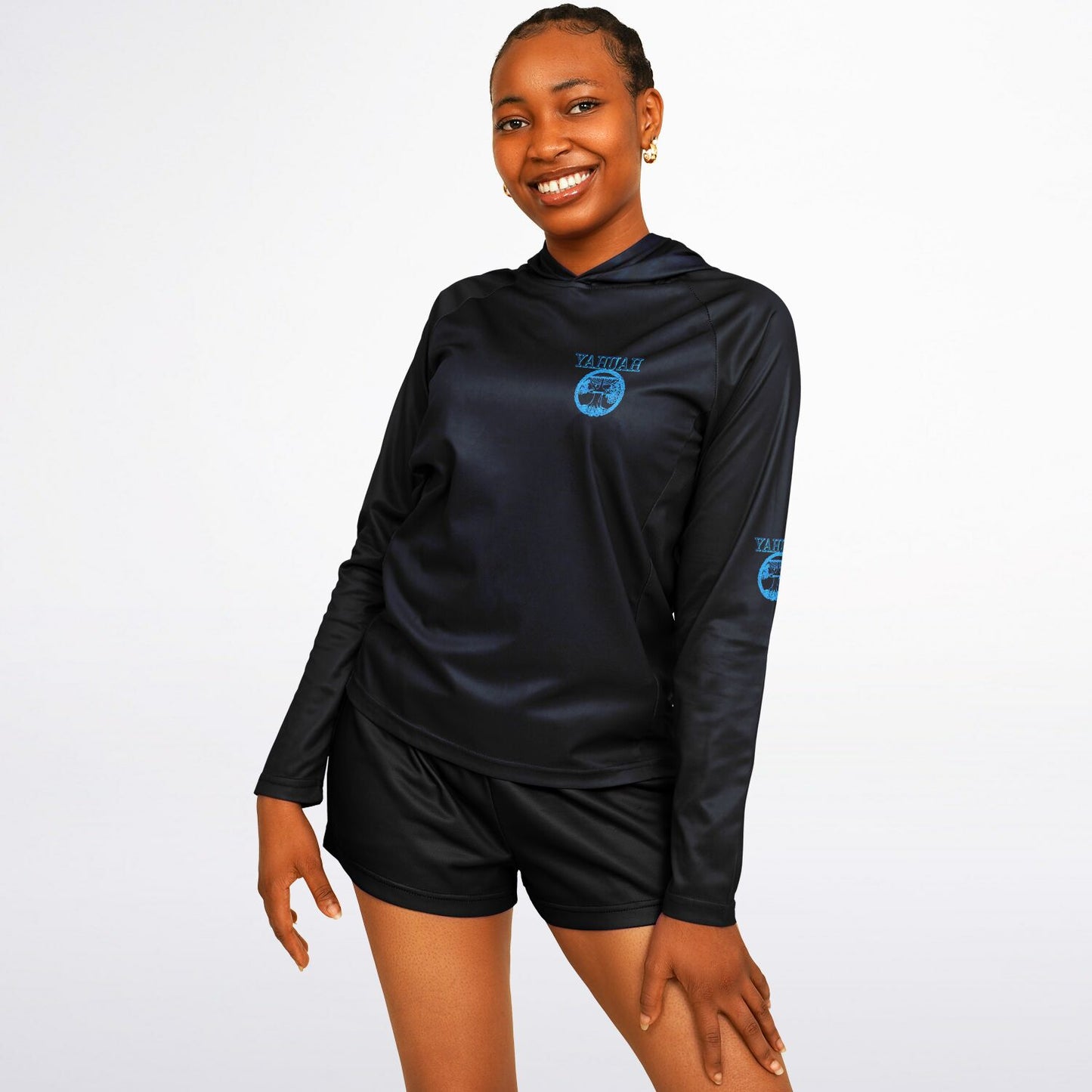 Yahuah-Tree of Life 02-02 Ladies Designer Lightweight Raglan Hoodie