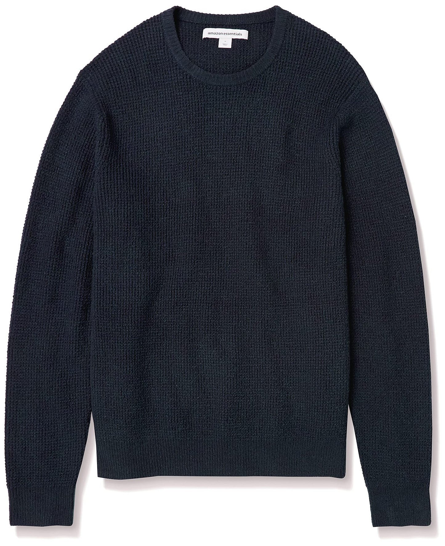 Men's Solid Color Crewneck Waffle Knit Sweater (9 colors)