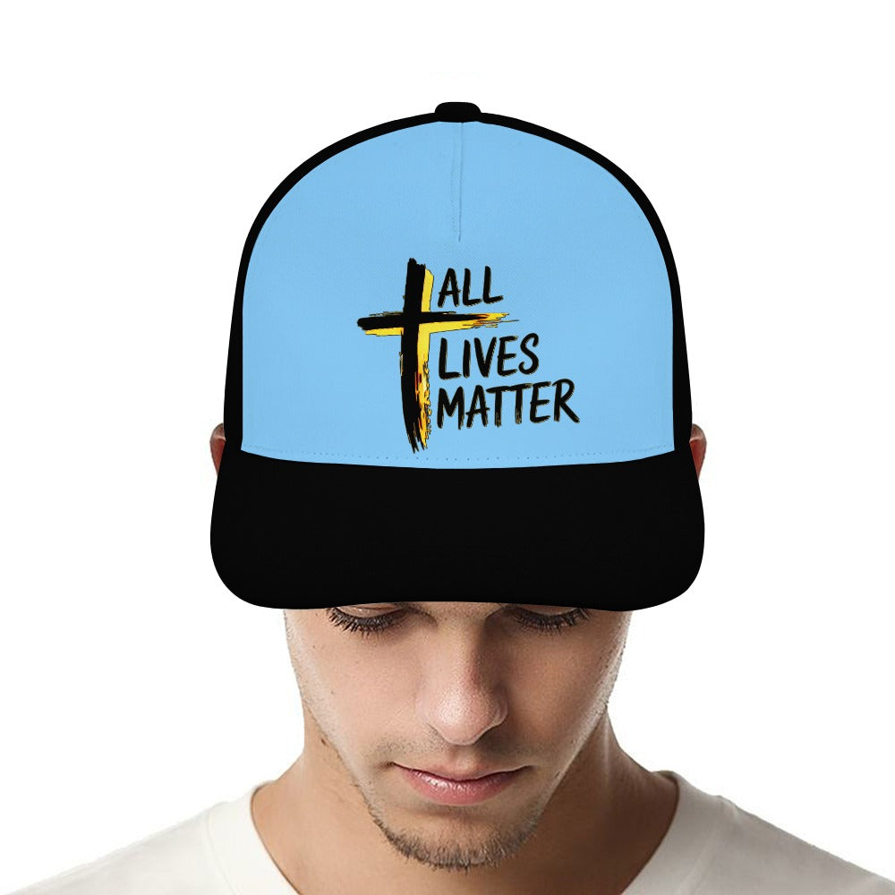 Outspoken Designs 04-01 "All Lives Matter" Designer Curved Brim Baseball Cap (8 colors)