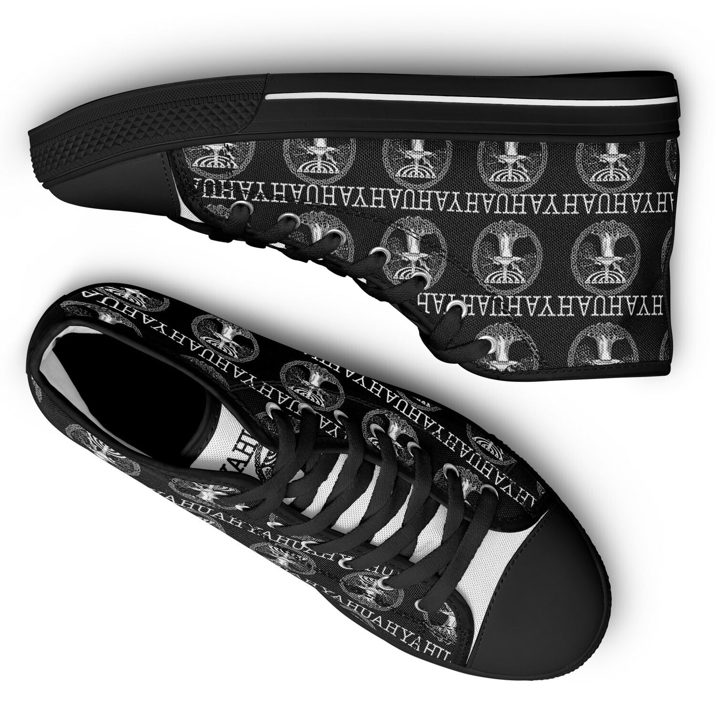 Yahuah-Tree of Life 02-06 Urban Peak Unisex High Top Canvas Sneakers (Style 02)