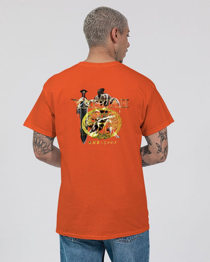 Yahuah-Name Above All Names 03-02 Royal Designer Gildan Unisex Ultra Cotton T-shirt (Black/Orange)
