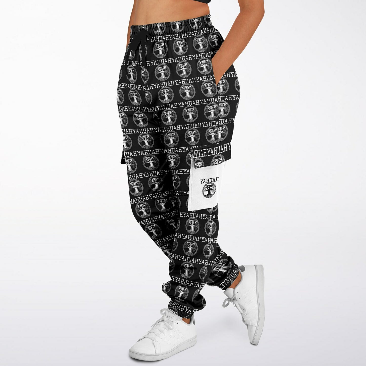 Yahuah-Tree of Life 02-06 Designer Triblend Fleece Lined Cargo Unisex Joggers