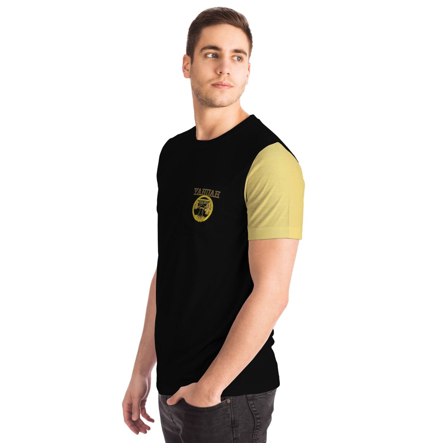 Yahuah-Tree of Life 02-03 Elect Designer Unisex Pocket T-shirt