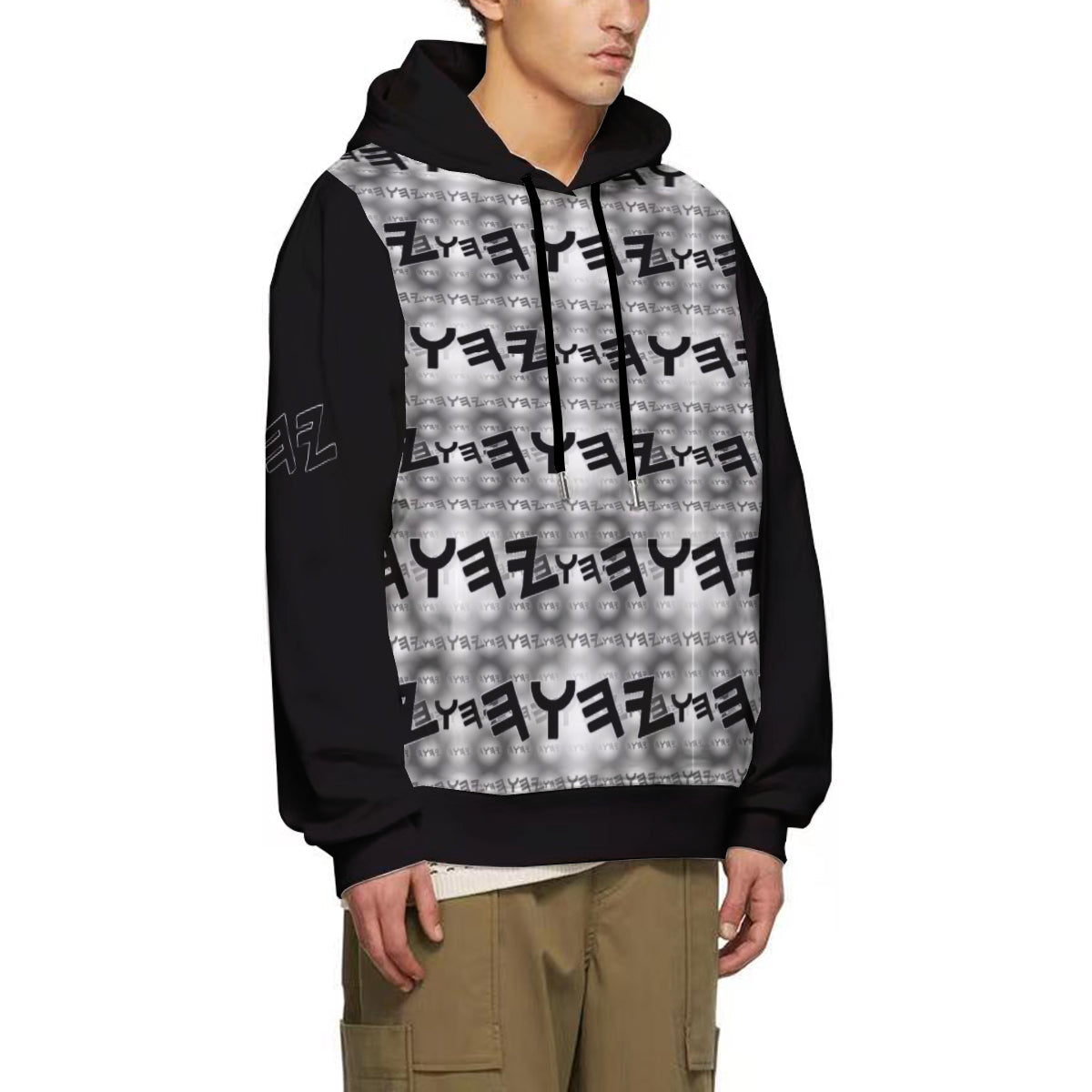 Most High God - Yahuah 01-01 Black Men's Designer Pullover Hoodie