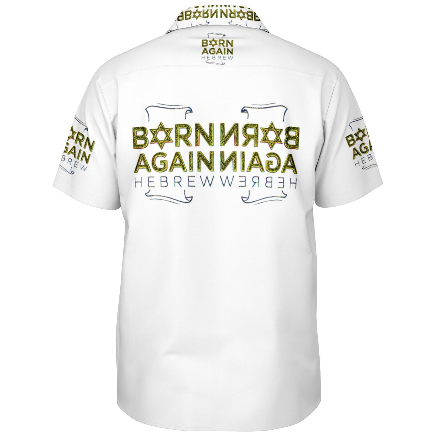 Born Again Hebrew 01-01 Designer Spread Collar Shirt