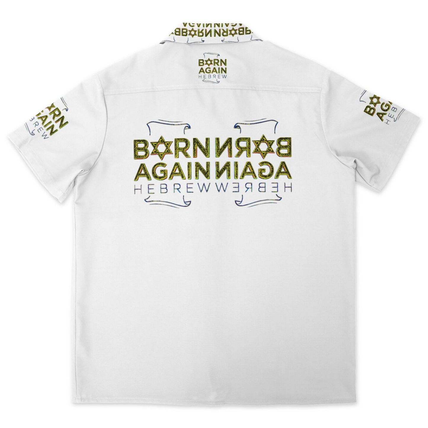 Born Again Hebrew 01-01 Designer Spread Collar Shirt