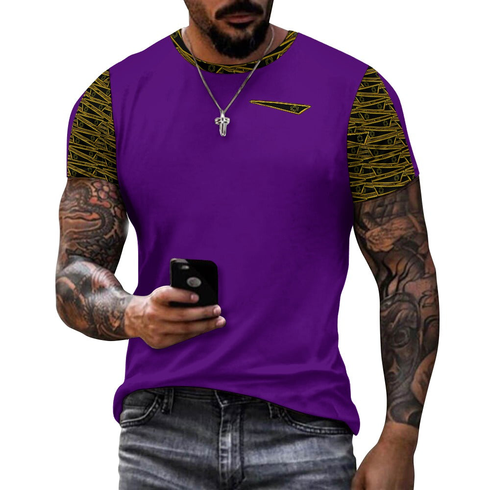 Flag of David, The Men's Designer Cotton T-shirt (7 colors)