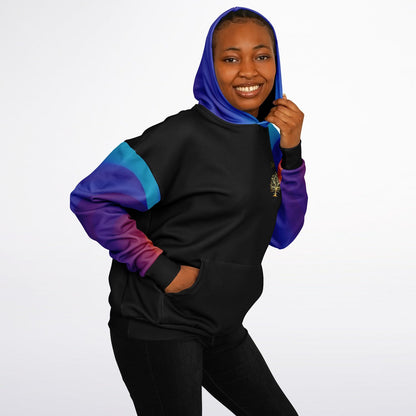 Yahuah-Tree of Life 01 Royal Designer Heavyweight Oversized Fleece Lined Unisex Hoodie