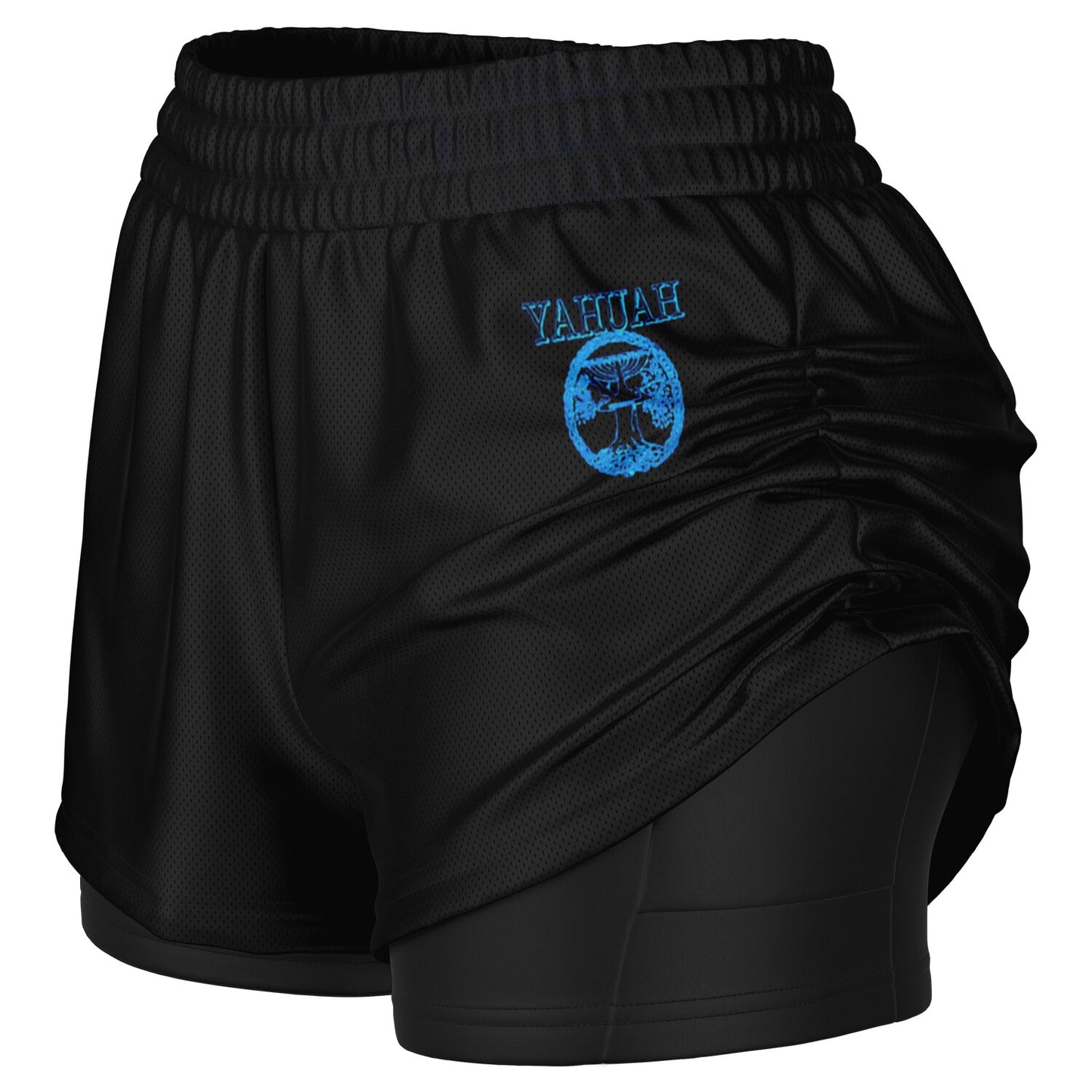 Yahuah-Tree of Life 02-02 Designer 2-in-1 Shorts