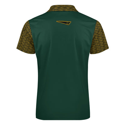 The Flag of David | Men's Zip Placket Polo | 7 colors