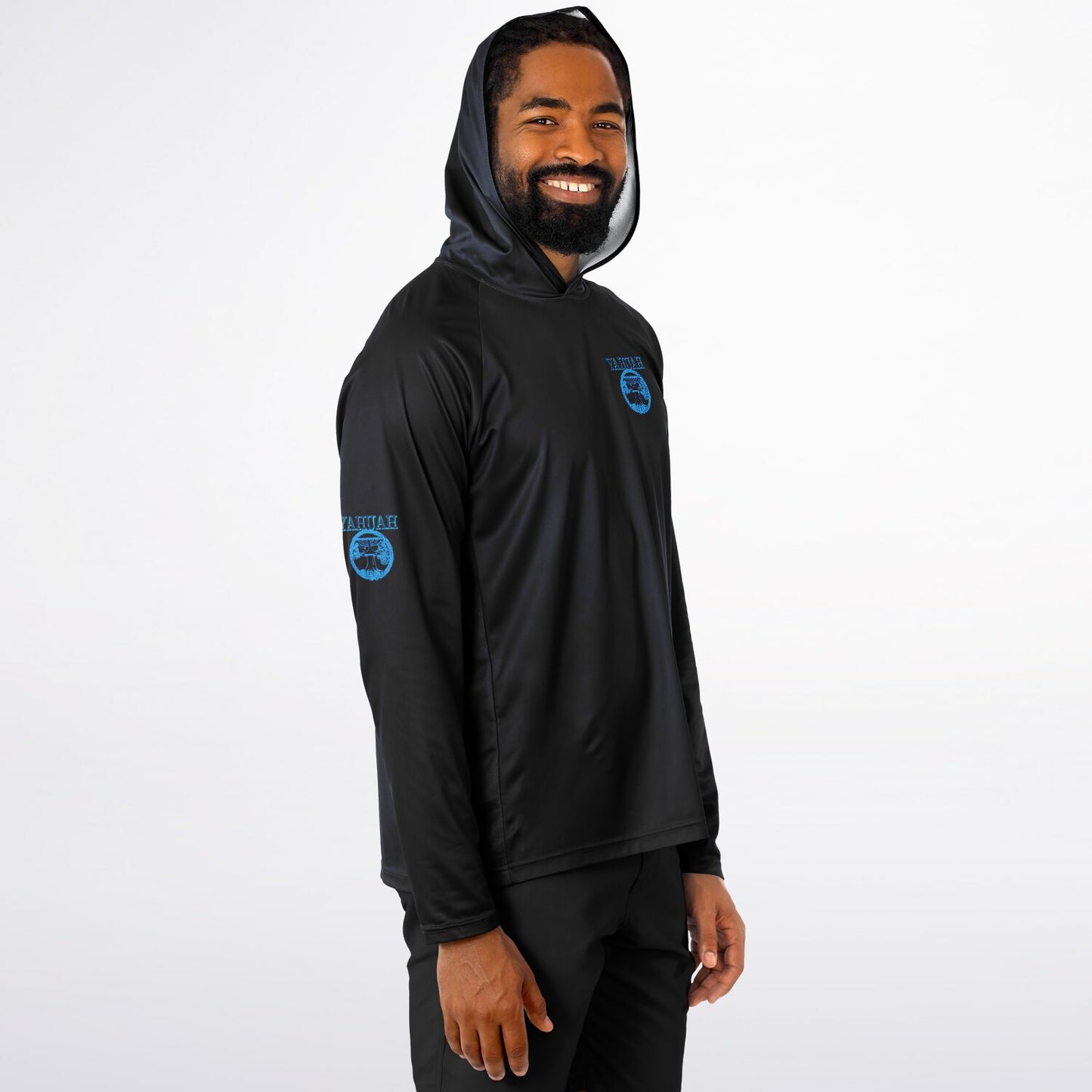 Yahuah-Tree of Life 02-02 Men's Designer Lightweight Raglan Hoodie