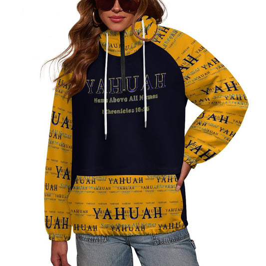 Yahuah-Name Above All Names 02-01 Ladies Designer Double Layered Hoodie
