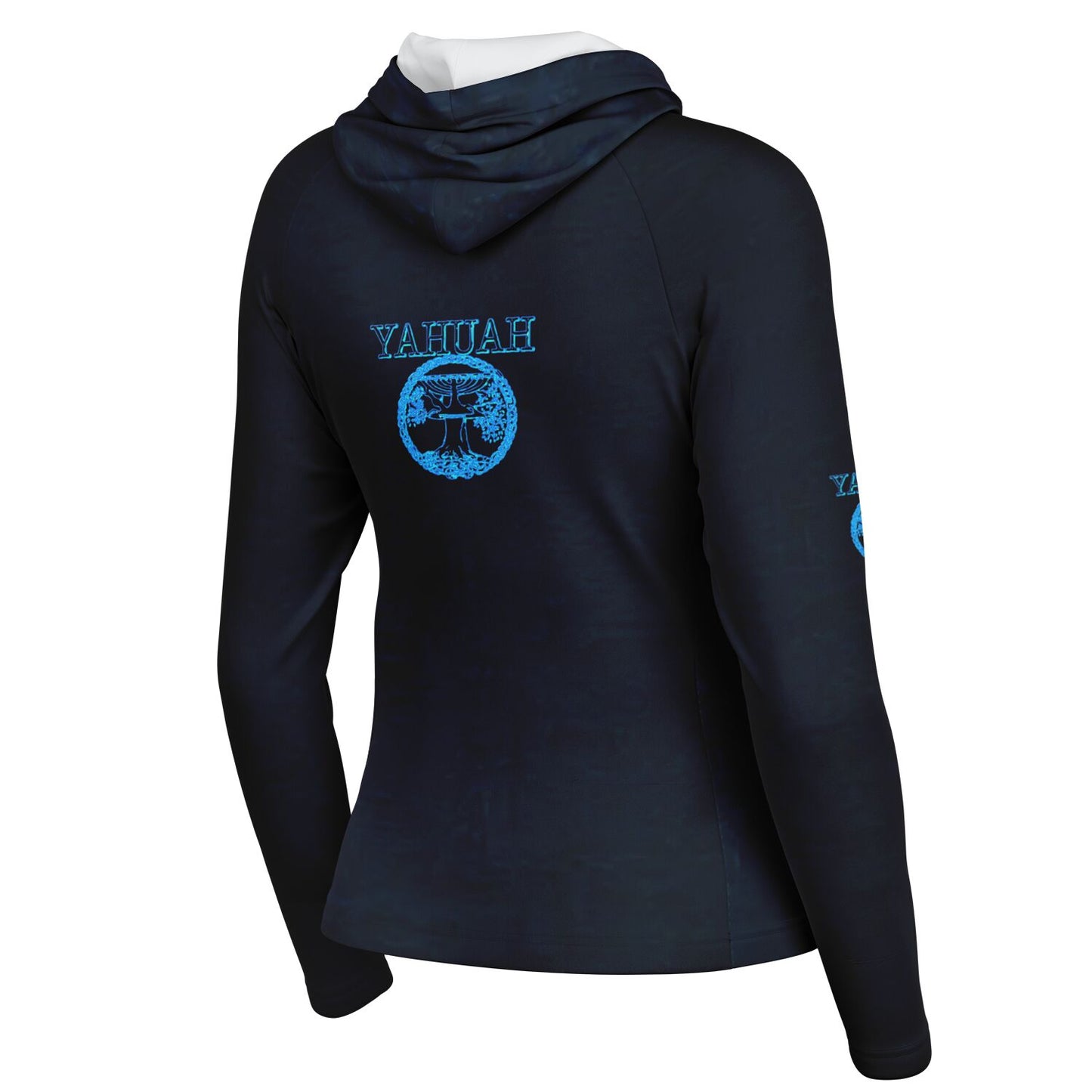 Yahuah-Tree of Life 02-02 Ladies Designer Lightweight Raglan Hoodie