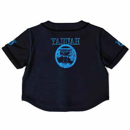 Yahuah: Tree of Life (02-03) - The Living Ruach | Cropped Softball Jersey