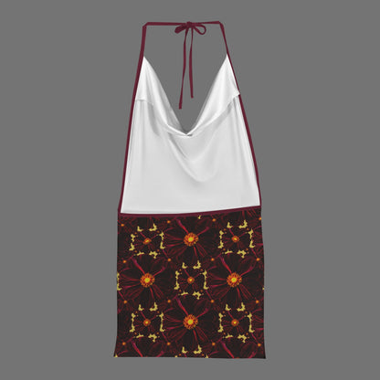 TRP Floral Print 02-01 Midnight Bishop of Aukland Dahlia Backless String Halterneck Drop Neck Party Dress