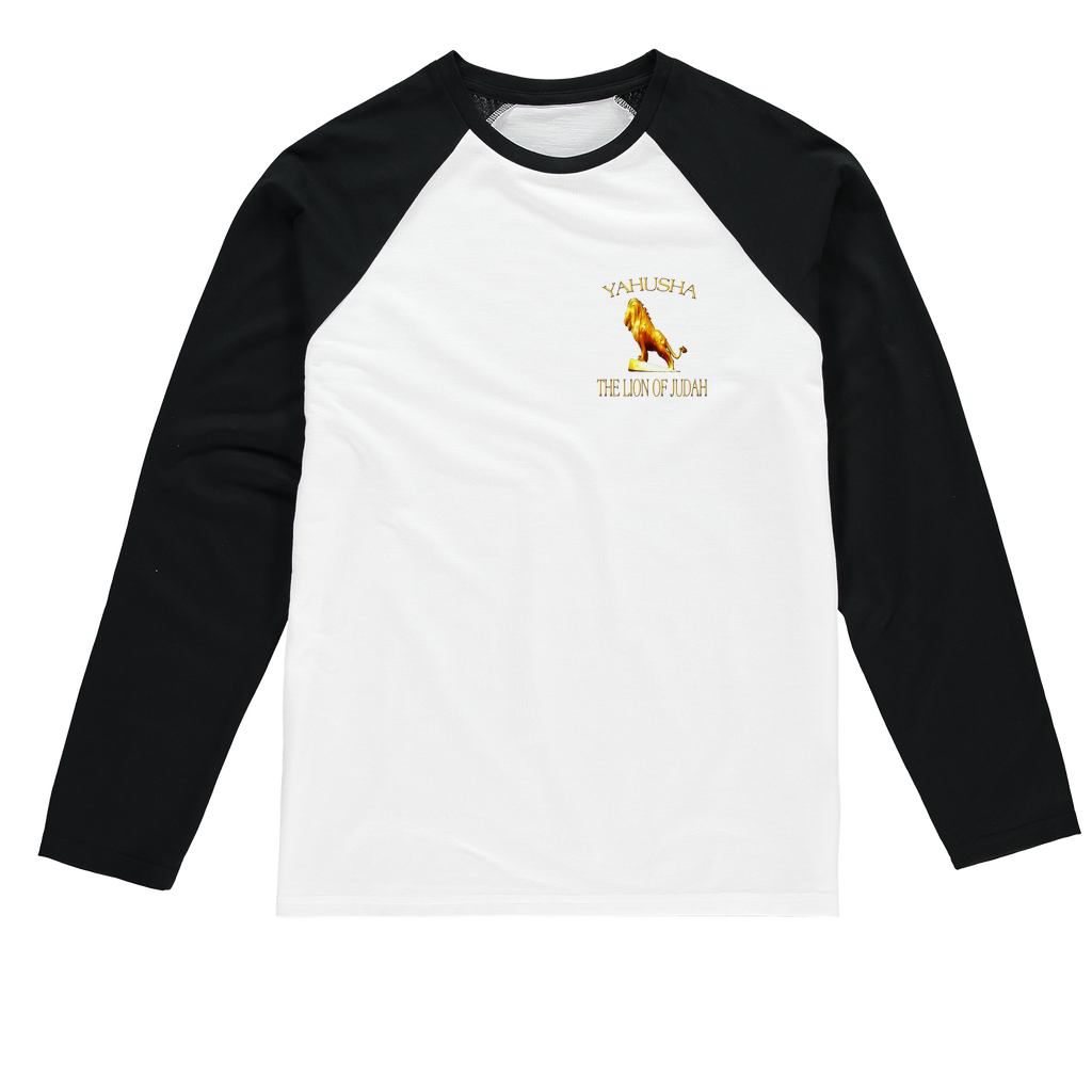 Yahusha-The Lion of Judah 01 Designer Sublimation Raglan Long Sleeve Unisex T-shirt