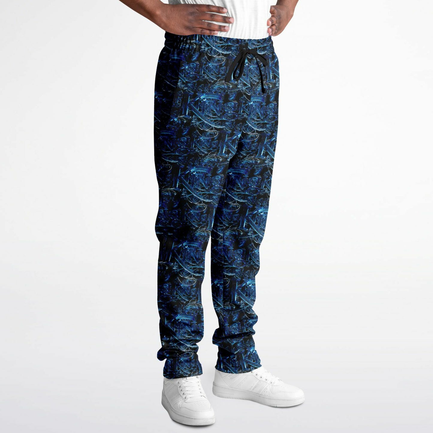 KING 02-01 Black Men's Designer Track Pants