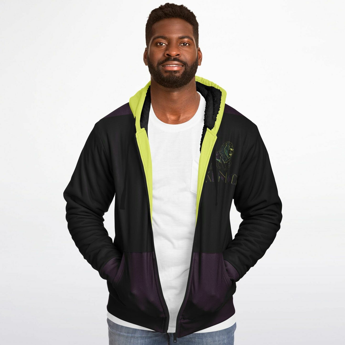 KING 01-01 Men's Designer Microfleece Zip Hoodie