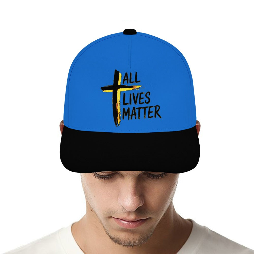 Outspoken Designs 04-01 "All Lives Matter" Designer Curved Brim Baseball Cap (7 colors)