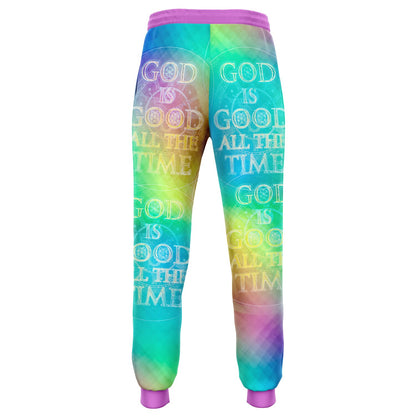 Chroma-Shift Art-to-Wear: God is Good All The Time 01-02 Women's Athletic Joggers