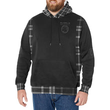 Cargar imagen en el visor de la galería, Yahuah-Tree of Life 02-04 + Digital Plaid 01-06A Men&#39;s Designer High Neck Fleece Lined Pullover Hoodie