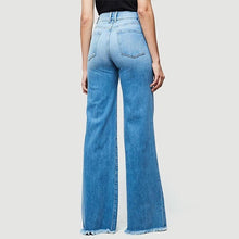 Load image into Gallery viewer, Mid Rise Loose Fit Flare Jeans (Light/Dark Blue, Black)