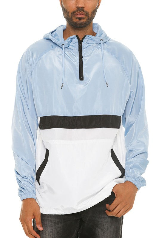 Color Block Anorak Pullover Windbreaker (5 colors)